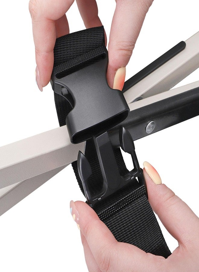 ELFULLY 5 Pack Adjustable Carry Strap, Convenient Camping Beach Chair Carrying Strap, Hands-Free Sturdy Universal Shoulder Straps for Picnics, Backpack, Skateboard, Folding Bike, Outdoor Activities - Image 4